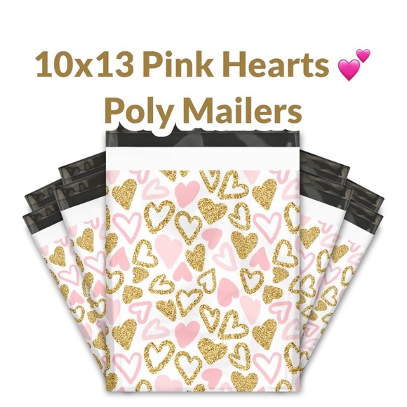 Hearts ❤️ Poly Mailers 10x13 Pack of 25 PRICE IS FIRM - Picture 5 of 6